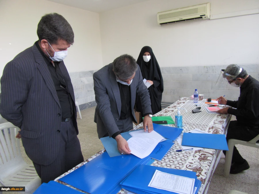 بازدید رؤسای ادارات آموزش نیروی انسانی، و پشتیبانی و خدمات آموزش و پرورش استان قم از فرایند مصاحبه پذیرفته شدگان چند برابر ظرفیت در پردیس خواهران قم 2