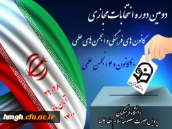 برگزاری دومین دوره انتخابات کانون های فرهنگی و انجمن های علمی 2
