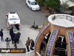 تشییع پیکر پاک شهید گمنام در پردیس حضرت معصومه(س) 2