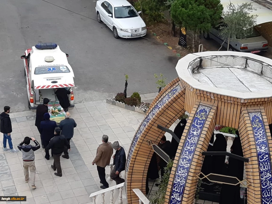 تشییع پیکر پاک شهید گمنام در پردیس حضرت معصومه(س) 2