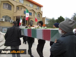 تشییع پیکر پاک شهید گمنام در پردیس حضرت معصومه(س) 2