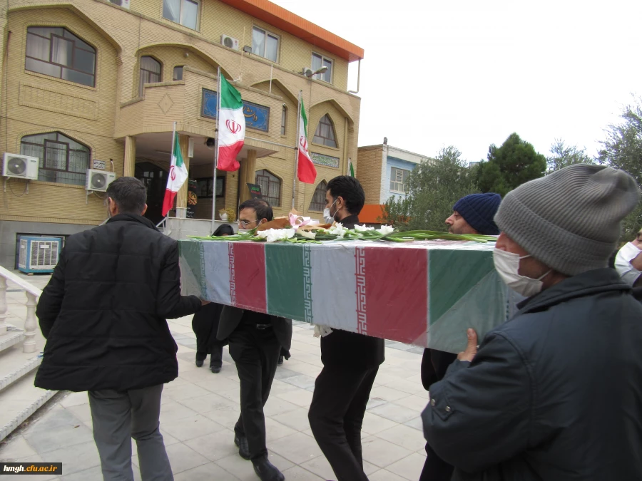 تشییع پیکر پاک شهید گمنام در پردیس حضرت معصومه(س) 2