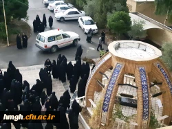  استقبال از پیکر شهید خوشنام دفاع مقدس در پردیس حضرت معصومه(س) 2