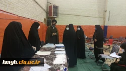 بازدید مدیر امور پردیس های دانشگاه فرهنگیان استان قم از محل برگزاری امتحانات پایان نیمسال اول 2