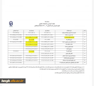 معاونت آموزشی و تحصیلات تکمیلی اعلام کرد:

تقویم آموزشی نیمسال دوم سال جاری