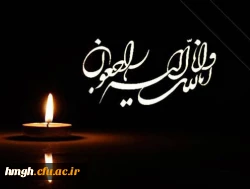 پیام تسلیت درگذشت همسر همکار گرامی، سرکار خانم خانی پور 2