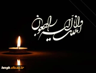 پیام تسلیت درگذشت همسر همکار گرامی، سرکار خانم خانی پور