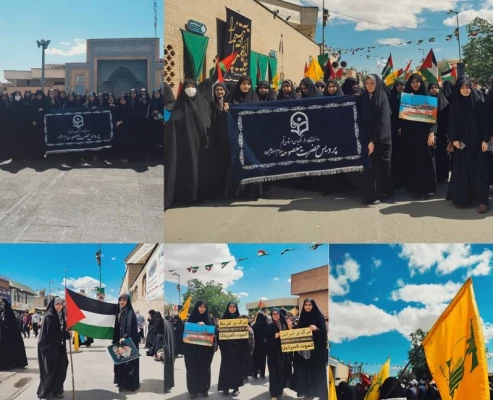 حضور پرشور دانشجومعلمان و اساتید پردیس حضرت معصومه (س) دانشگاه فرهنگیان قم در راهپیمایی روز جهانی قدس                                                                                                                            2