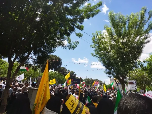 حضور پرشور دانشجومعلمان و اساتید پردیس حضرت معصومه (س) دانشگاه فرهنگیان قم در راهپیمایی روز جهانی قدس                                                                                                                            2