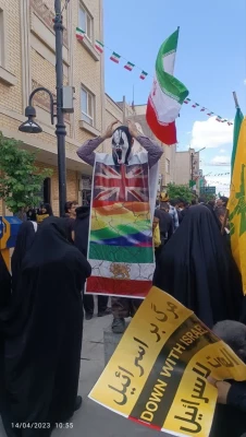 حضور پرشور دانشجومعلمان و اساتید پردیس حضرت معصومه (س) دانشگاه فرهنگیان قم در راهپیمایی روز جهانی قدس                                                                                                                            2