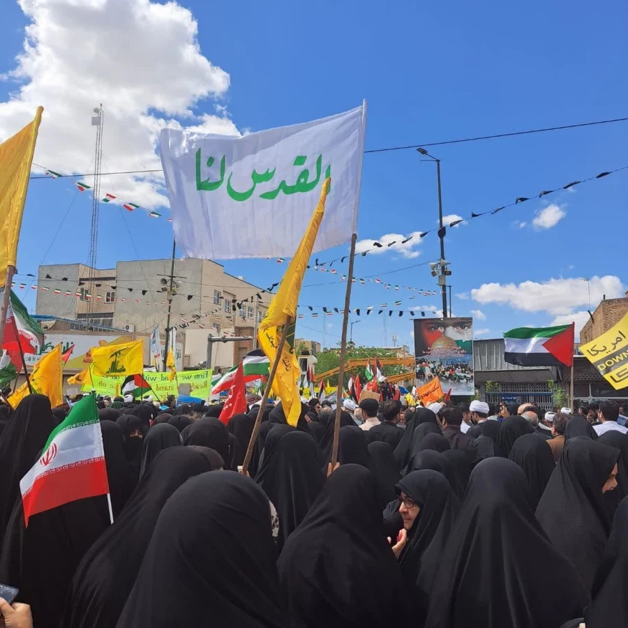 حضور پرشور دانشجومعلمان و اساتید پردیس حضرت معصومه (س) دانشگاه فرهنگیان قم در راهپیمایی روز جهانی قدس                                                                                                                            2