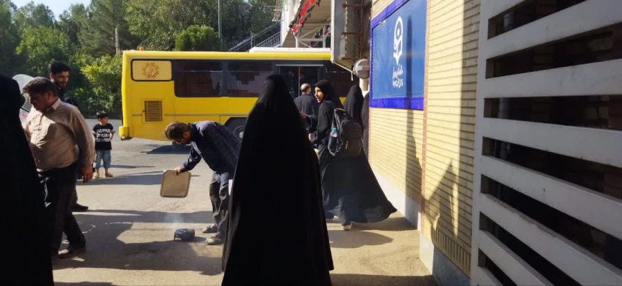 مراسم بدرقه دانشجومعلمان پردیس حضرت معصومه(س) جهت شرکت در راهپیمایی اربعین حسینی 2