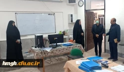 بازدید رییس اداره حراست دانشگاه فرهنگیان استان قم از روند برگزاری مصاحبه داوطلبان ورود به دانشگاه فرهنگیان 2