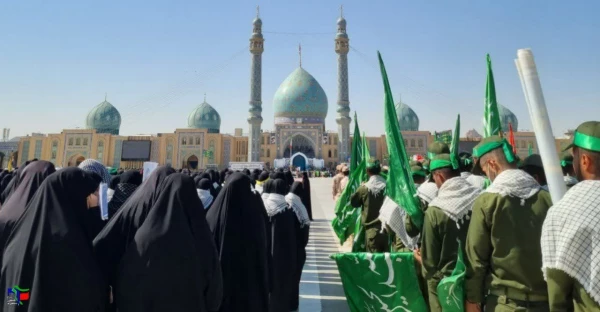 حضور دانشجومعلمان در مراسم عهد سربازی در جمکران 3