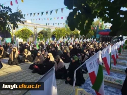 حضور دانشجو معلمان دختر پردیس حضرت معصومه (س) در اردوی راهیان نور مناطق جنگی جنوب کشور 2