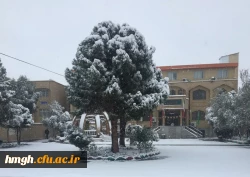 روز برفی در پردیس حضرت معصومه(س) 2