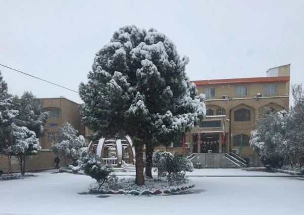 روز برفی در پردیس حضرت معصومه(س) 2