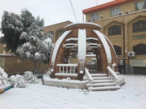 روز برفی در پردیس حضرت معصومه(س) 2