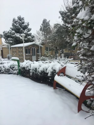 روز برفی در پردیس حضرت معصومه(س) 2