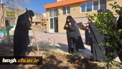 کاشت نهال به نیابت از شهدا توسط مسؤولان و دانشجومعلمان در پردیس حضرت معصومه(س) 2