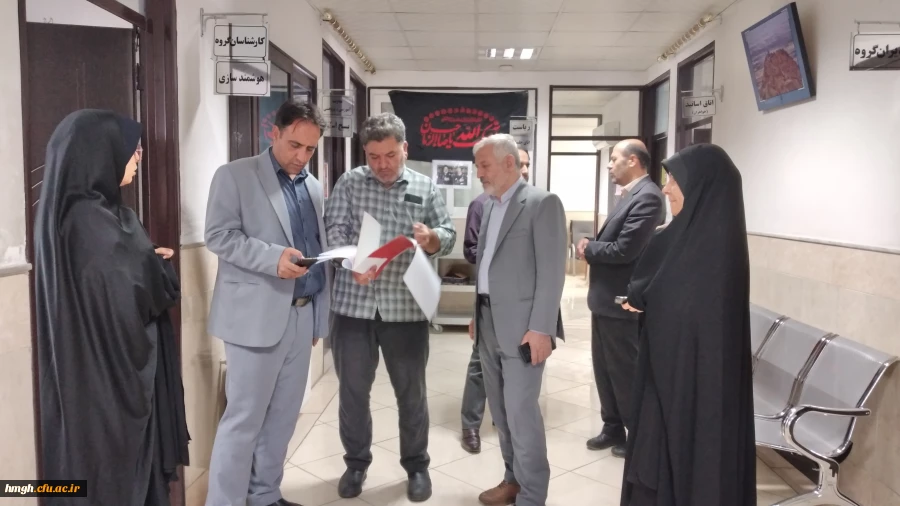 بازدید هیأت نظارت، ارزیابی و تضمین کیفیت دانشگاه های قم از بخش های مختلف پردیس حضرت معصومه(س) 2