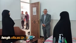 بازدید هیأت نظارت، ارزیابی و تضمین کیفیت دانشگاه های قم از بخش های مختلف پردیس حضرت معصومه(س) 2