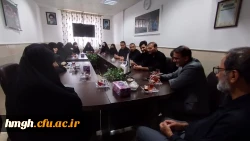 برگزاری نشست صمیمی معاون امور دانشجویی و توسعه منابع پردیس حضرت معصومه(س) با کارکنان 2