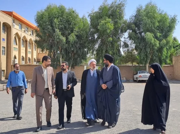 بازدید مسئول نهاد نمایندگی مقام معظم رهبری و حمیدرضا ابراهیمی معاون فرهنگی و تربیتی دانشگاه فرهنگیان از پردیس حضرت معصومه (س) 2