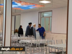 بازدید مسئول نهاد نمایندگی مقام معظم رهبری و حمیدرضا ابراهیمی معاون فرهنگی و تربیتی دانشگاه فرهنگیان از پردیس حضرت معصومه (س) 2