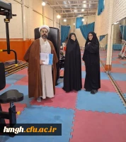 بازدید ناظر سازمان مرکزی دانشگاه فرهنگیان از مرکز ورزش و تندرستی و سالن های ورزشی پردیس حضرت معصومه(س) 2