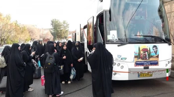 گزارش صدا و سیمای مرکز استان قم از اعزام کاروان راهیان نور دانشجویان پردیس حضرت معصومه(س) 2