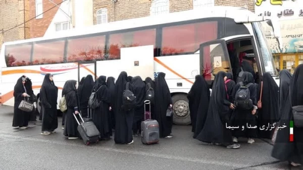 گزارش صدا و سیمای مرکز استان قم از اعزام کاروان راهیان نور دانشجویان پردیس حضرت معصومه(س) 2