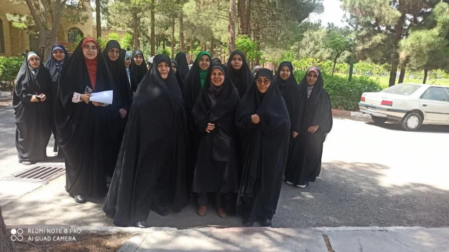 شرکت کارکنان و دانشجومعلمان پردیس حضرت معصومه(س) در اجتماع بزرگ دانشجویان قم جهت حمایت از مردم مظلوم غزه 2