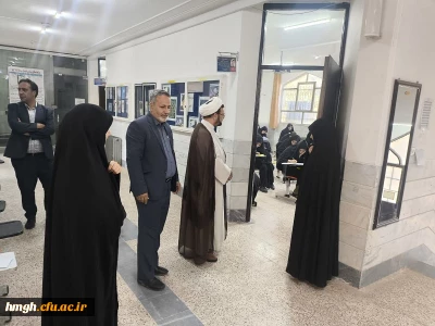 بازدید سرپرست دانشگاه فرهنگیان استان قم از روند برگزاری امتحانات نیمسال دوم 404-403